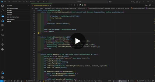 #java #swing #gui #resumebuilder #codingprojects #softwaredevelopment #techshowcase | Bhargavi Mallampalli
