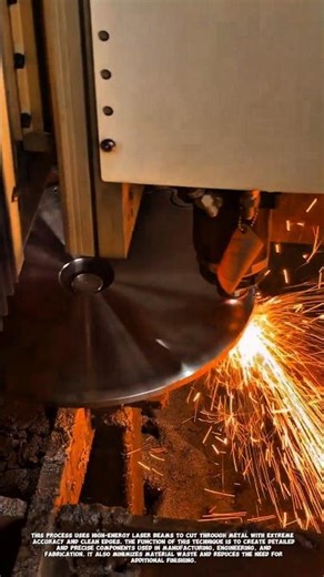 High Precision Metal Cutting with Laser CNC Machine.