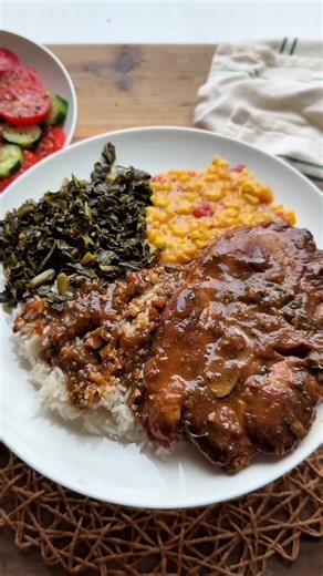 Episode 1 of Louisiana Cookin’ I Grew Up On: Smothered Pork Chops & Rice and Gravy! ⚜️ Ingredients: * 3–4 lbs bone-in pork chops * Britscookin’ Cajun Seasoning, to taste * Garlic powder * Onion powder * Black pepper * Mild hot sauce, to taste * Olive oil * 1 large onion, diced * 1 bell pepper, diced * 4–5 cloves garlic, minced * Water or chicken broth, as needed * Optional: Cornstarch or flour slurry to thicken * Cooked white rice, for serving Instructions: 1. Season your pork chops! Season gene