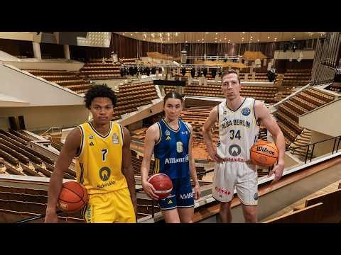 Weiß, dunkelblau, gelb - Die ALBA-Jerseys 2026/27