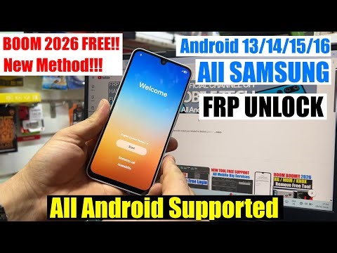 Samsung FRP Tool 2026, Google Account Remove Android 13/14/15/16 | FRP Bypass