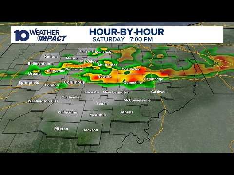 Tracking storms moving through central Ohio on Saturday | Live radar, weather updates