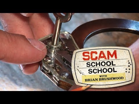 How to Escape Police-Issued Handcuffs! (Ep65 Scam School School)