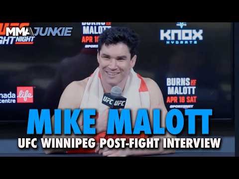 Mike Malott ready for anyone in stacked rankings after retiring Gilbert Burns | UFC Winnipeg