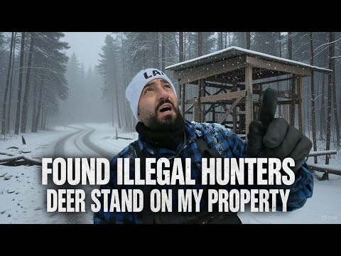 SOMEONE IS HUNTING ON MY PROPERTY | ILLEGAL DEER STAND DISCOVERED