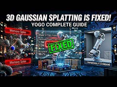 3D Gaussian Splatting is FIXED! (YOGO Complete Guide)