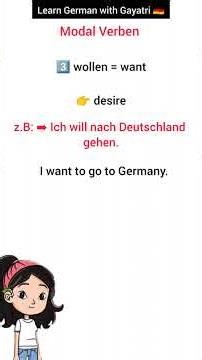 Modal Verben in German| Modal verbs| müssen können wollen #learngerman #modalverben #deutschlernen