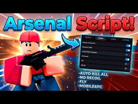 Arsenal Script | NO KEY | Auto Aimbot, No Recoill, Fly, Long Melee & Bypass, Auto Kill All & More