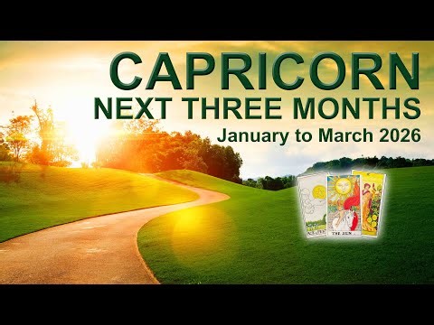 CAPRICORN “YOU'RE ENTERING AN ABUNDANT PERIOD!” Next Three Months Tarot Reading | January–March 2026