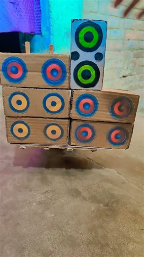 4kminidjking top mini DJ setup cardboard box making loding DJ truck with cardboard