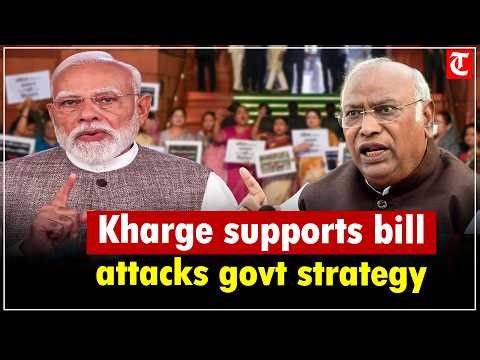 Mallikarjun Kharge slams PM Narendra Modi over Women’s Bill remarks