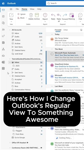 Do this as soon as you open outlook the next time #viral #fyp #outlook #microsoft