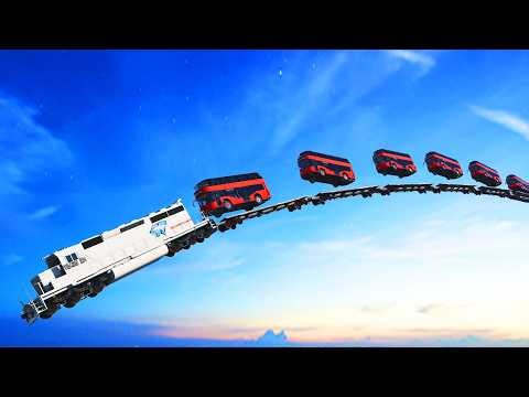 Oddly Satisfying Railroad Accidents Derailments ✅ BEAMNG.Drive LIVE STREAM