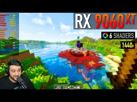 RX 9060 XT 16GB - Minecraft with Shaders!