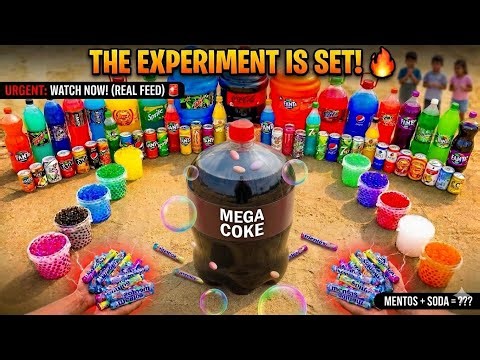 1 Bottle Nahi, Puri Mega Coke Reaction! Mentos Science Experiment