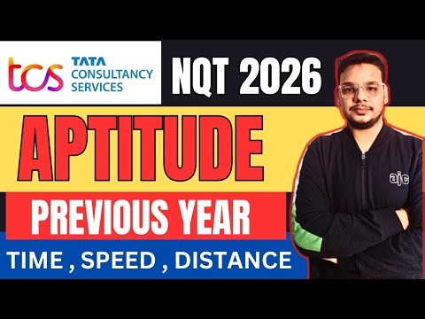 TCS NQT 2026 Preparation | TCS Previous Year Aptitude Questions | Quant , Maths | Train based