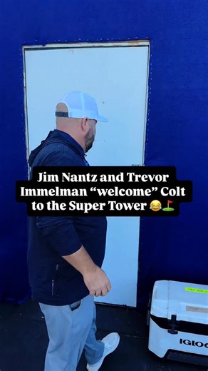 This Super Tower hazing is spectacular 😂🎤 Colt Knost makes his debut as an analyst at Torrey Pines this weekend | Golf on CBS
