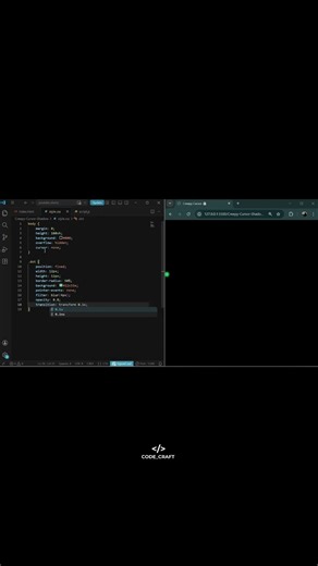 This Cursor Feels Alive 😳🔥#1ksubscribers #youtubeshorts #kashidev #creativecoding #viralreels