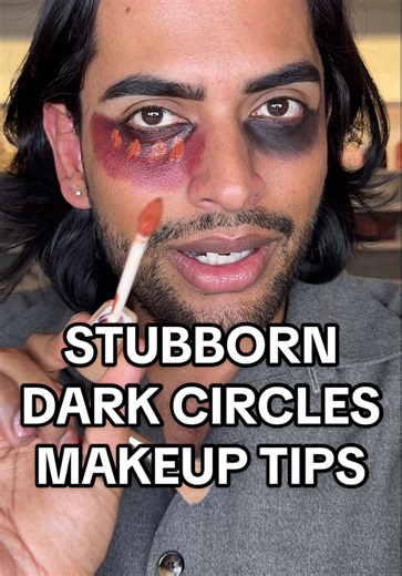 Hide Stubborn Undereye Dark Circles 👍🏽 - 3 C “Correct” “Conceal” “Color Match” - Brown Skin Intense Dark Circle = Use Red or Orange Color Corrector - always set the Colot Corrector with tiny bit of powder on brush - Conceal with full coverage concealer (atleast 4 shades lighter) - Color Match to the rest of the face using a foundation on top - when life gets tuff, skip puff use a brus @loréal paris usa Liquid Lipstick in red @Natasha Denona Color Corrector @NARS Cosmetics Pot Concealer @Makeup