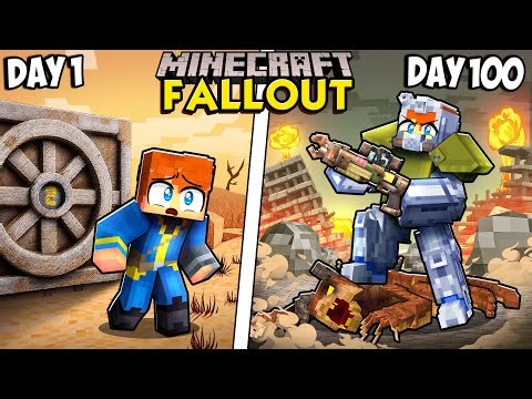 I Survived 100 Days in Fallout in Minecraft!