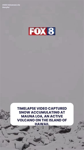 SNOW IN HAWAII! Timelapse video captured the snow accumulating at Mauna Loa. FOX 8 forecast details here: fox8.com/weather | Fox 8 News