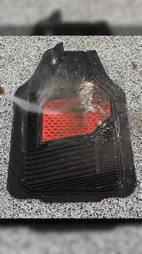 Real-Time Cleaning of a Rubber Floor Mat!