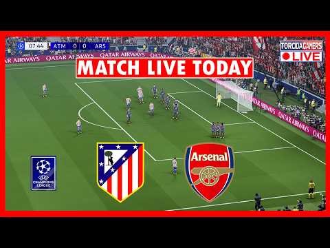 🔴 Atlético Madrid vs Arsenal LIVE | UEFA Champions League 2025/2026 - Semifinal | Match Simulation
