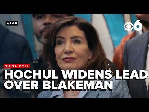 Siena poll: Hochul widens lead over Blakeman to 54-40 as favorability rises
