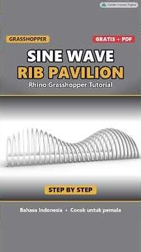 Grasshopper: Sine Wave Rib Pavilion #Shorts