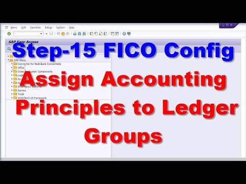 15 FICO Config Assign Accounting Principles to Ledger Groups