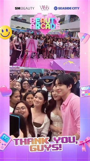 Rabin Angeles and Angela muji in the SM Beauty Arcade! ✨