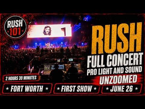 Rush Full Concert Fort Worth June 26, 2026 | Geddy Lee, Alex Lifeson, Anika Nilles | Full Light Show