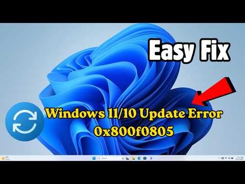 Fix Windows 11/10 Update Error 0x800f0805 (Easy Fix)