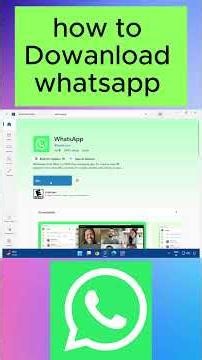 How to "Download" WhatsApp Web in 10 Seconds! 💻 #shorts