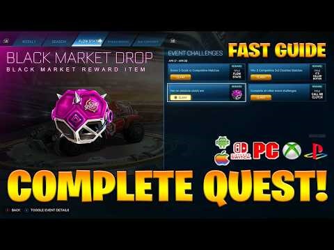 How To COMPLETE ALL FLOW STATE QUESTS CHALLENGES In Rocket League (Free Rewards Challenges)