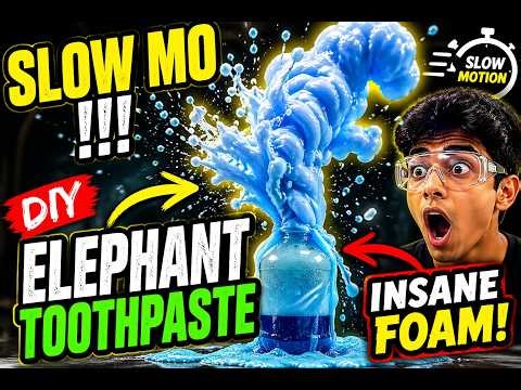 This Elephant Toothpaste Experiment Is Insane in Slow Mo