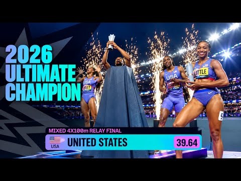Watch : USA Wins 4x100 Mixed Relay Race Final | World athletes ultimate championship highlights 2026