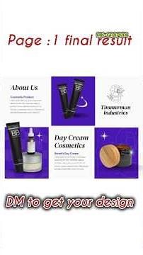 “Cosmetic Brochure Design in Canva | Premium Design Tutorial#shorts #canvatuturial