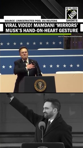 Viral Video! NYC Mayor Mamdani ‘mirrors’ Elon Musk’s signature Hand-on-Heart gesture | Must Watch