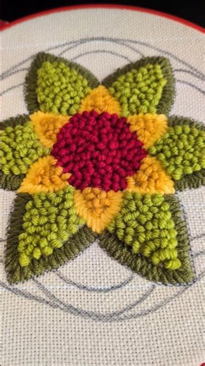 Punch needle Rangoli