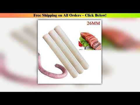 5m Collagen Casing Smoked Sausage Caliber 26mm Meat Poultry Tools Cooking Tools Sausage Packaging