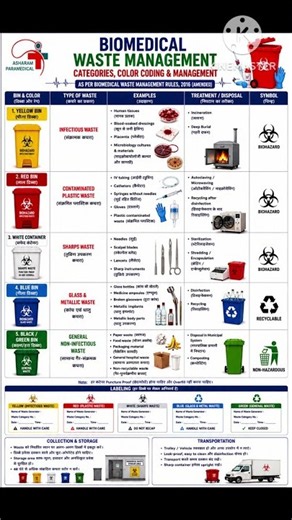 Biomedical Waste Management Rules 2016 | Color Coding Explained | BMWM Notes in Hindi | AlIMS CRE