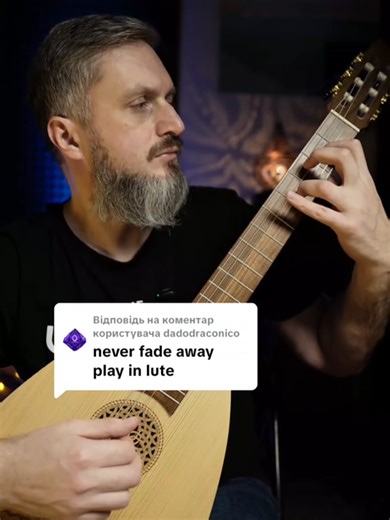 Never Fade Away: Live Lute Guitar Cover Performance