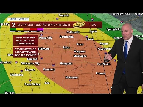 Severe Storms Likely Saturday PM