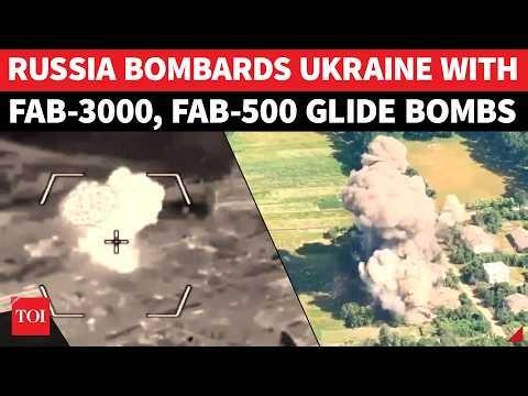 HELLFIRE ON CAM: Russian Fighter Jets BOMBARD Ukraine With Monster FAB-3000 & FAB-500 Glide bombs