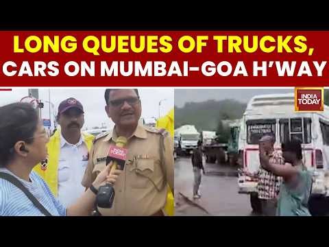 Landslides Block Mumbai-Goa Highway, Mumbai-Pune Expressway Traffic Restored Amid Heavy Rains