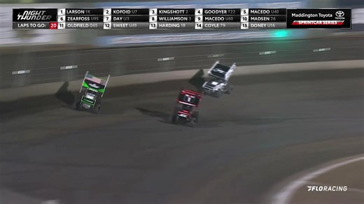 ‼️ Kyle Larson to the lead at Perth Motorplex! High Limit Racing #HighLimitRacing | FloRacing