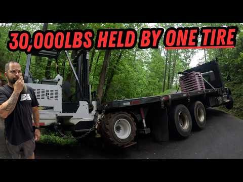 30,000lbs Held By One Tire... We Turned It Down | Winching