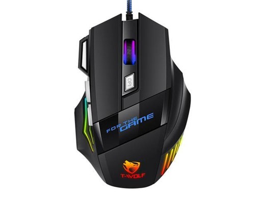Wired RGB Gaming Mouse, Optical USB Gaming Mice, 2400 DPI, 7 Buttons with RapidFire Key, 7 Mode Backlit, Ergonomic Computer Mouse for PC Laptop Windows Mac - Newegg.com