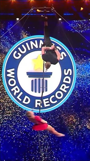 Spinning a person horizontally with the mouth from an aerial perch! 😝